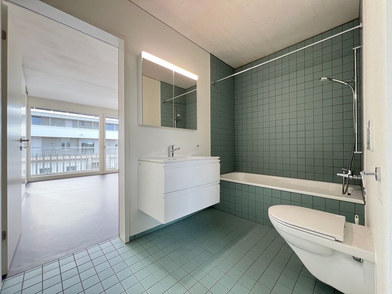 Überbauung Im Rheinacker – Badezimmer Aufstockung – Immobilien Basel-Stadt